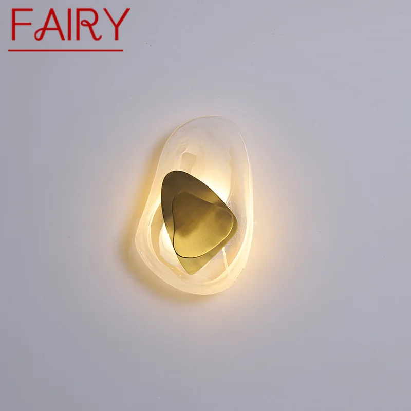 

FAIRY Nordic Wall Lamp Modern LED Simple Gold Vintage Creative Glass Sconces Light for Home Living Room Bedroom Corridor Decor