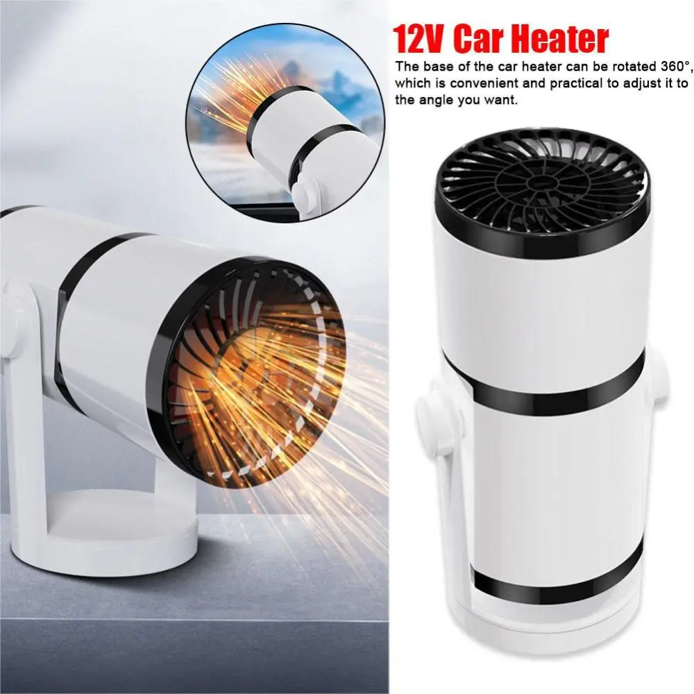 

With Air Purification Car Warm Heater Multifunctional Portable 12V Windshield Demister 360 Degree Rotation Auto Defogger