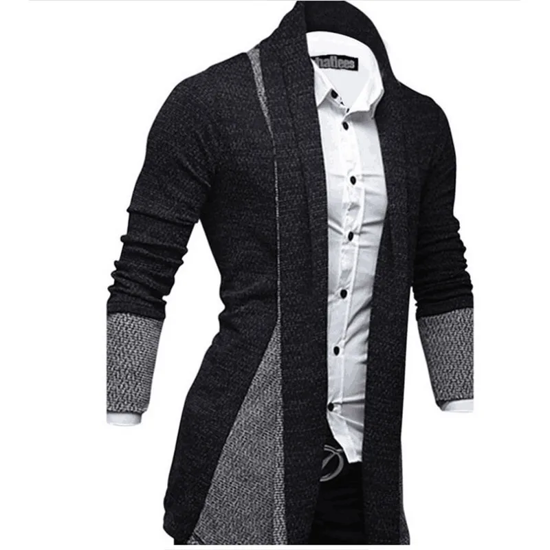 2023 KPOP Fashion Style Harajuku Slim Fit Tops Loose Casual All Match Outerwear Knitwear Cardigan Patchwork Long Sleeve Sweaters