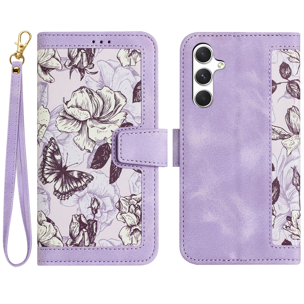 Leather Flip Wallet Case with Card Slot Cover