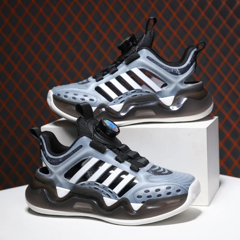 

Boys' Shoes Summer Breathable Mesh Children'S Sports Shoes Big Boys' Dad Shoes Kids Rotating Buckle Wholesale Frame Shoes