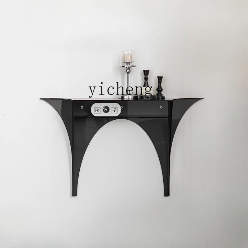 

Tqh Console Tables Ultra Narrow Table Storage Rack Acrylic Front Door Entrance Cabinet