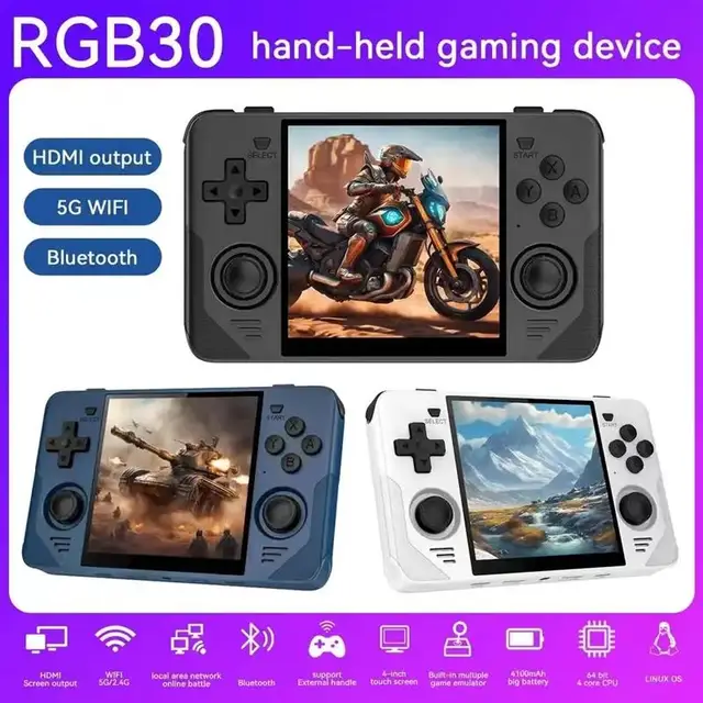 Discover the RGB30 handheld game console