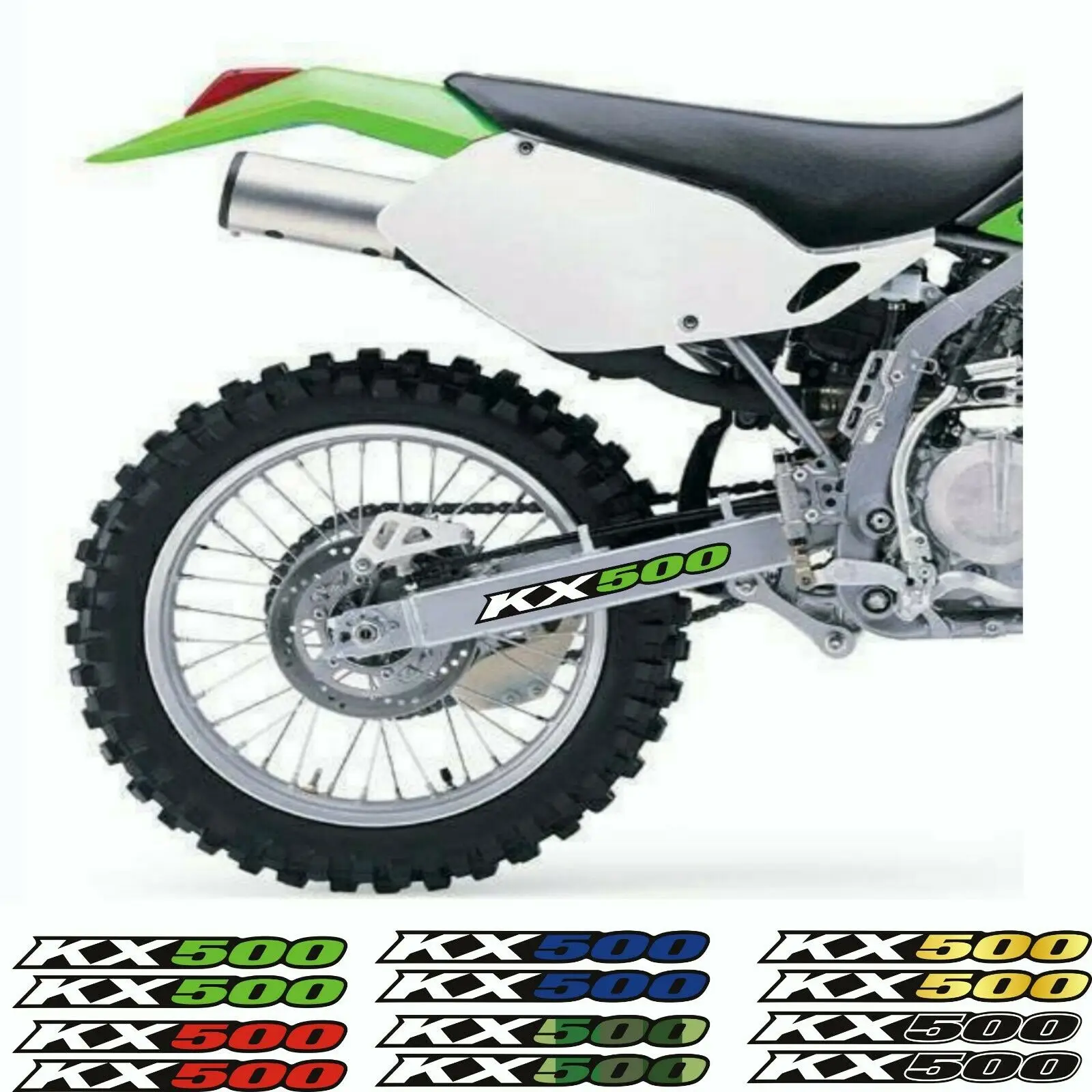 For KAWASAKI KX500 1983-2004 Swingarm Stickers Air Box Tank Decals Reflection металлострой нииэфа 1983