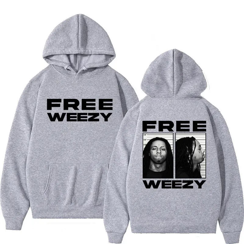 Rapper Lil Wayne Graphic Hoodie Free Weezy Hip Hop Gothic Clothes
