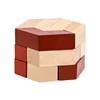 Wooden Hexagonal Cylinder Brain Teaser Puzzles For Kids And Adults Iq Test Logic Games Rompecabezas De Madera Infantil 1