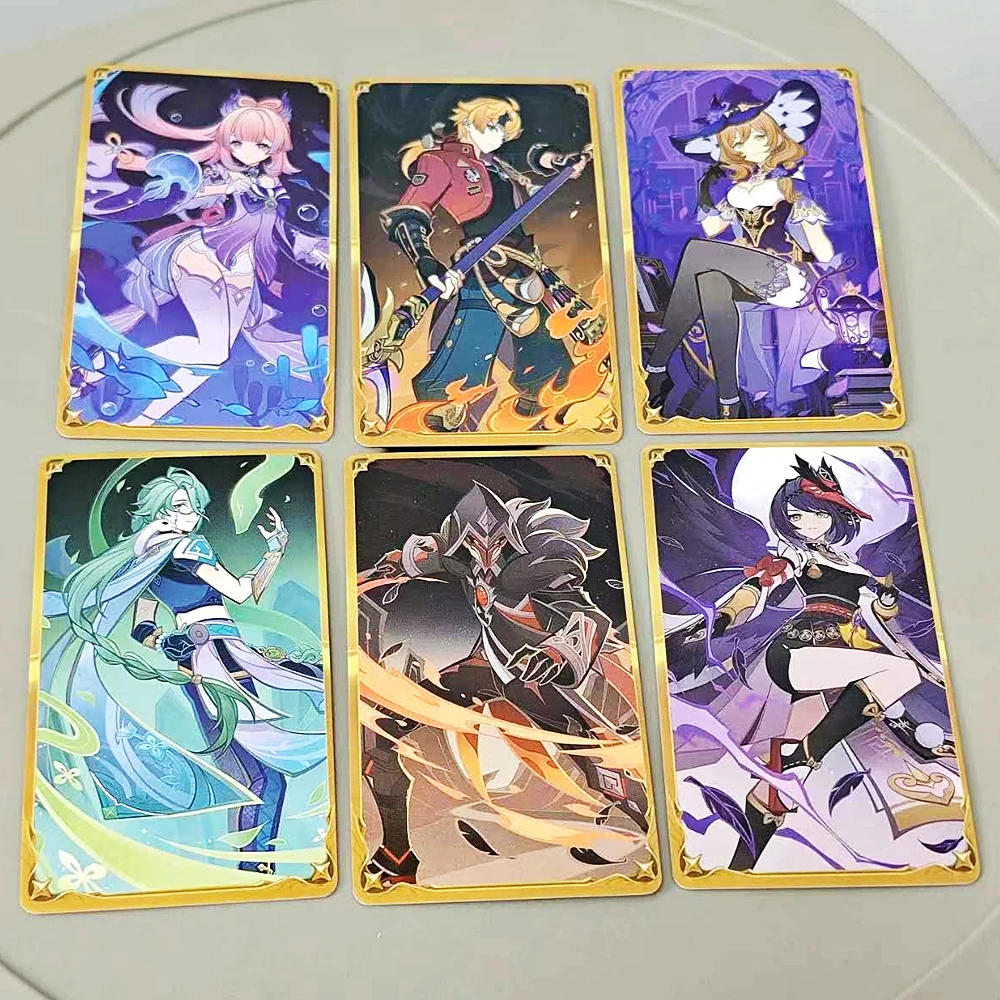 9*5cm TCG Cards Toy Genshin Impact 65 Pcs Cards Cyno Yoimiya Sangonomiya Cosplay Deck Board Game Character Card Collection 2