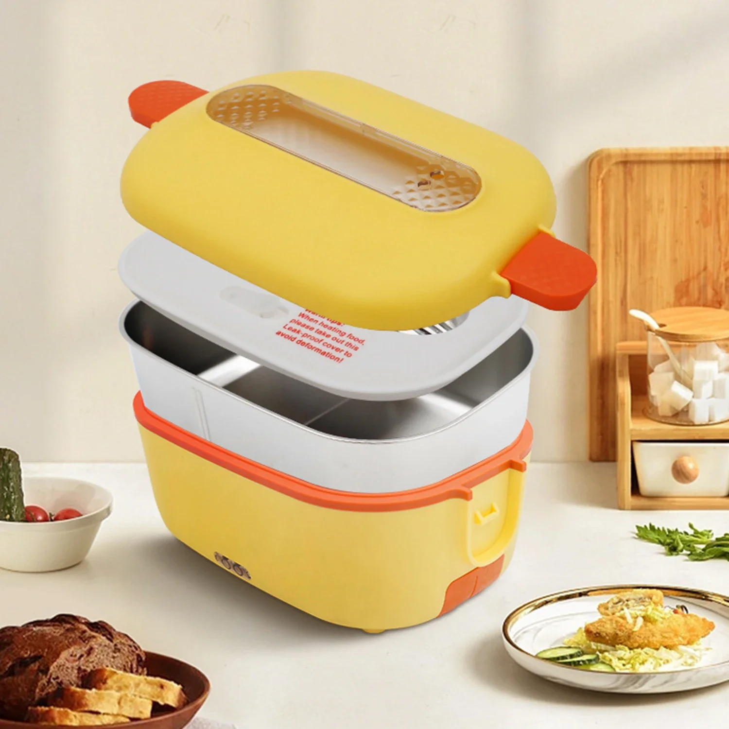 Electric Lunch Box for Men and Women Heating Lunch Box Food Warmer Portable  for Car Truck Home Office Heated Lunch Box for Work - AliExpress