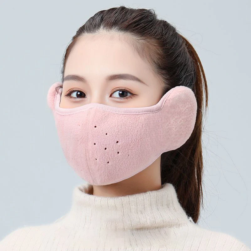 Orejeras De Invierno Para Mujeres Protección Rosado 52cm