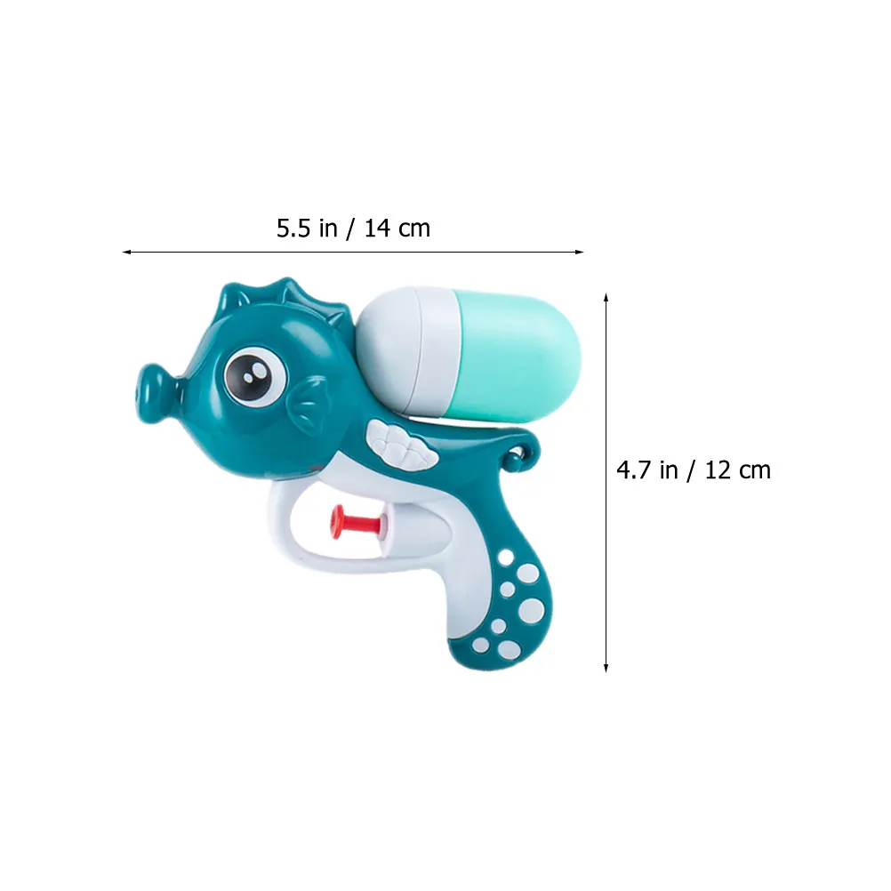 4개입 해마 물총, 내구성 좋은 수영장/욕실/해변용 여름 물놀이 장난감, 선물/파티용품