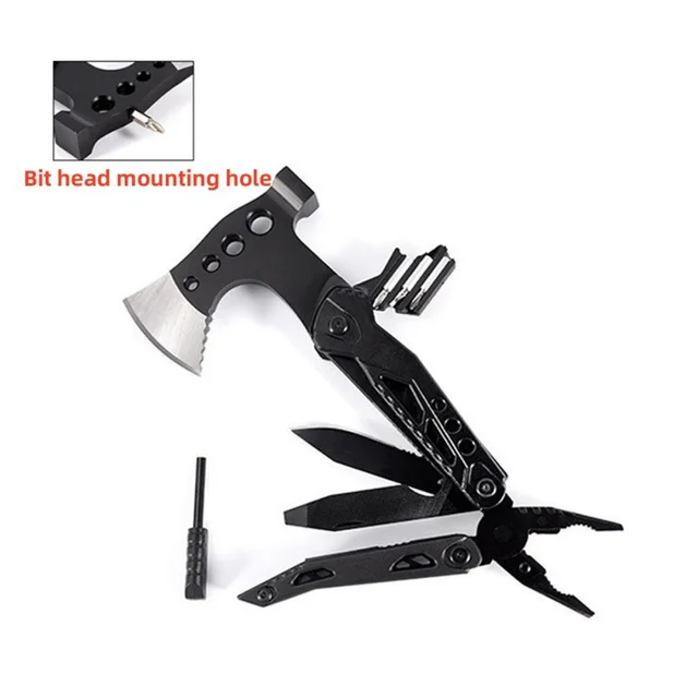 Multifunctional Small Axe Hammer Camping Pocket Knife Pliers Mini Portable