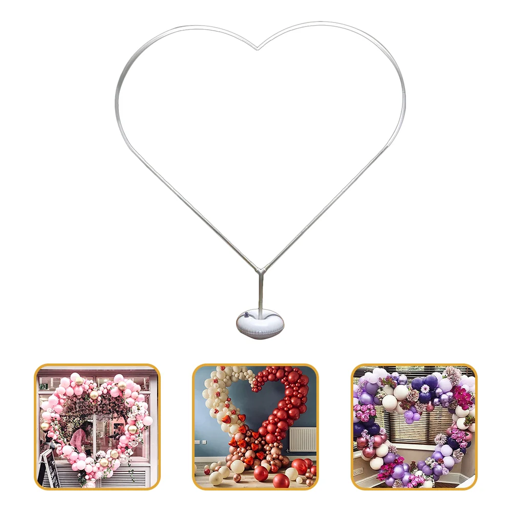 

Display Shelf Heart Balloon Holder Column Stand Bracket Wedding Arch Kit Frame White for Balloons