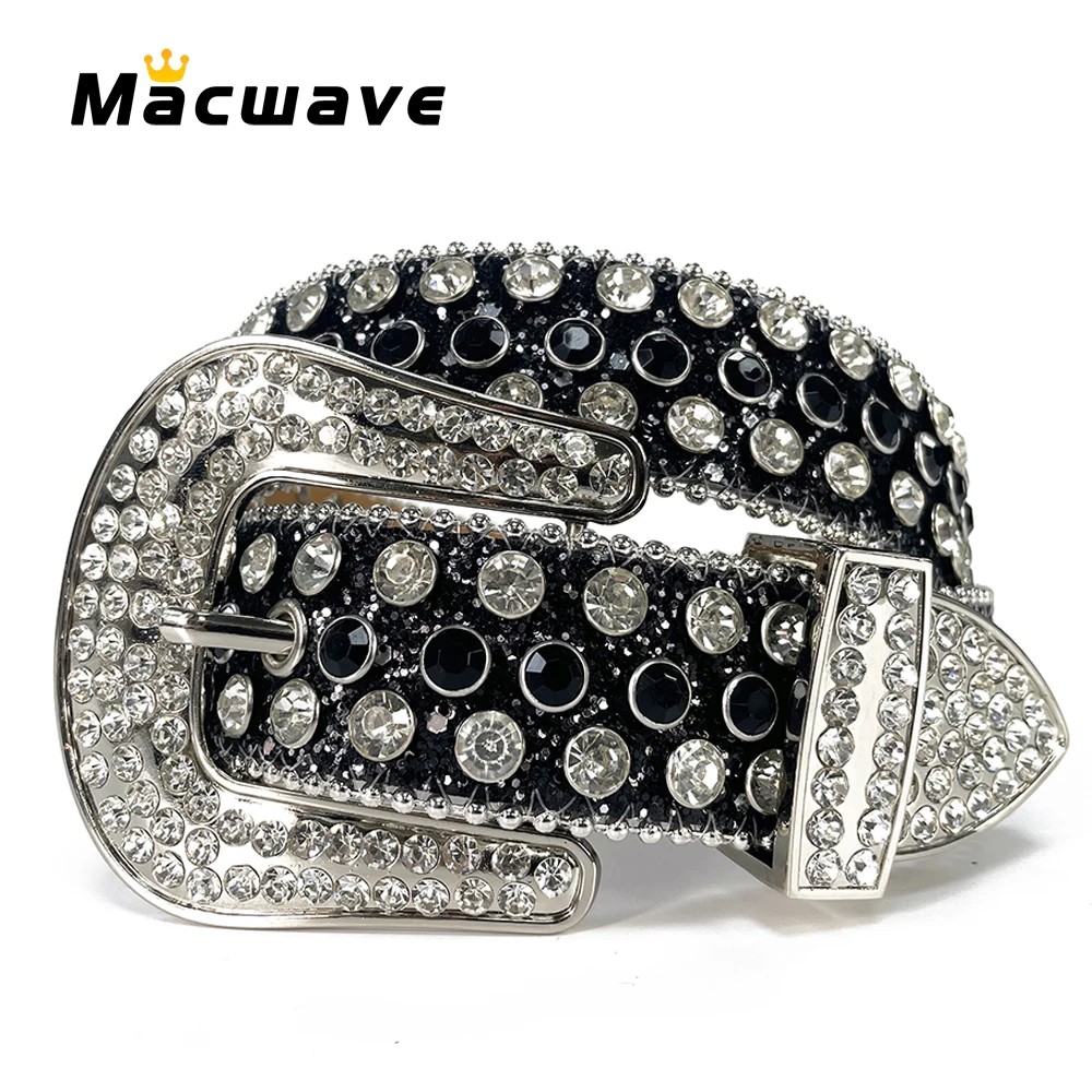 Buy Wholesale China New Bling Rhinestone Belt Men Women Western Cowboy  Crystal Studded Leather Diamond Belt & Leather Belt at USD 6.65