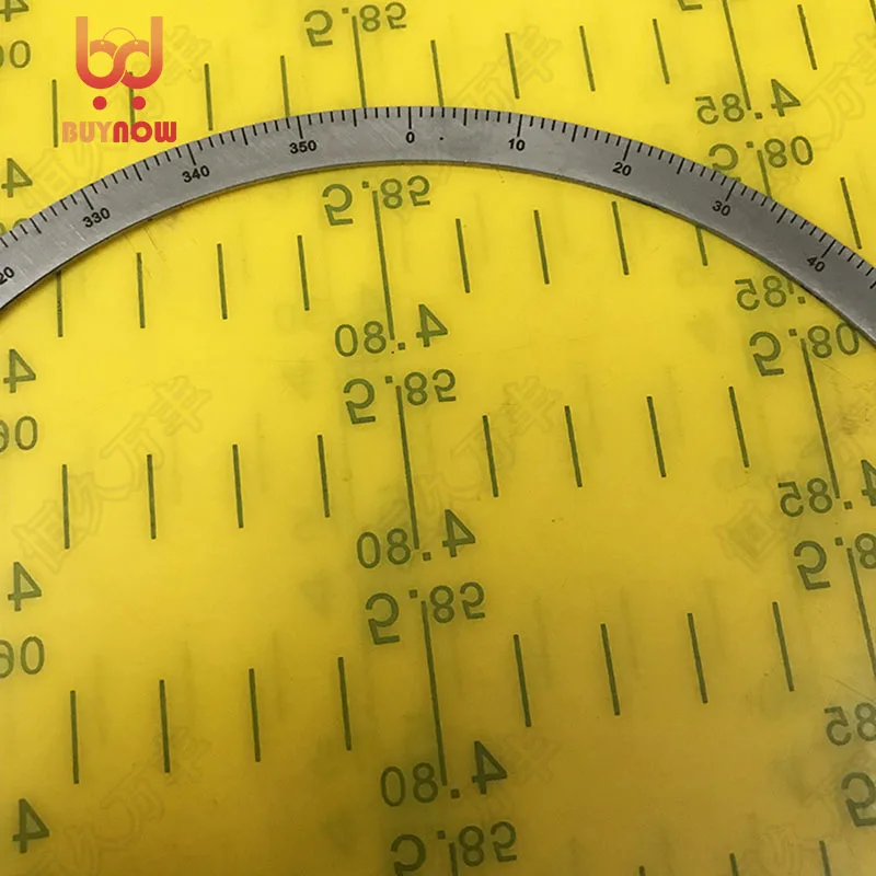 166x150x1 Dial angle measurer 360 degree dial mechanical circle Stainless steel decorative plate 3