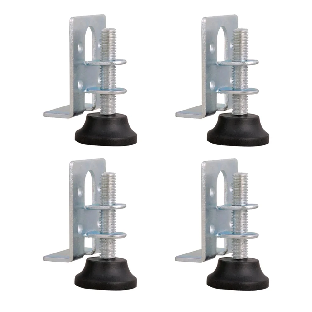 

4 Pcs Furniture Mat Adjustable Legs for Foot Sofa Wardrobe Levelers Foots Cabinet Corner Bracket