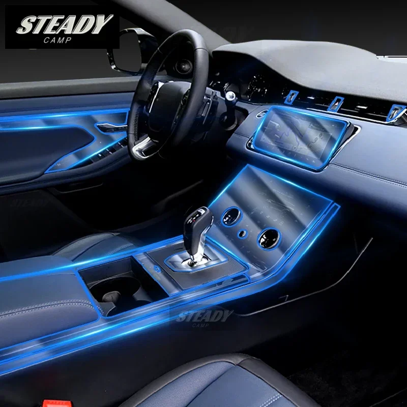

For Land Range Rover Evoque 2019-2023Car Interior Center Console Transparent TPU Protective Film Anti-scratch Repair Accessories