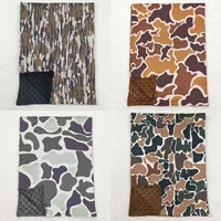 Wholesale Kids Baby Boy Bedding Fleece Breathable Blanket Toddler Cotton Flannel Newborn Children Camo Thin Quilt 1