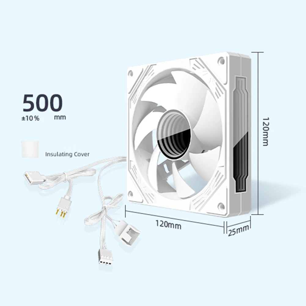 120mm Chassis Fans 1800 RPM 5V 3Pin ARGB 12V 4PIN PWM Addressable RGB Case Fan Multifaceted Infinity Mirror ARGB Light Effect