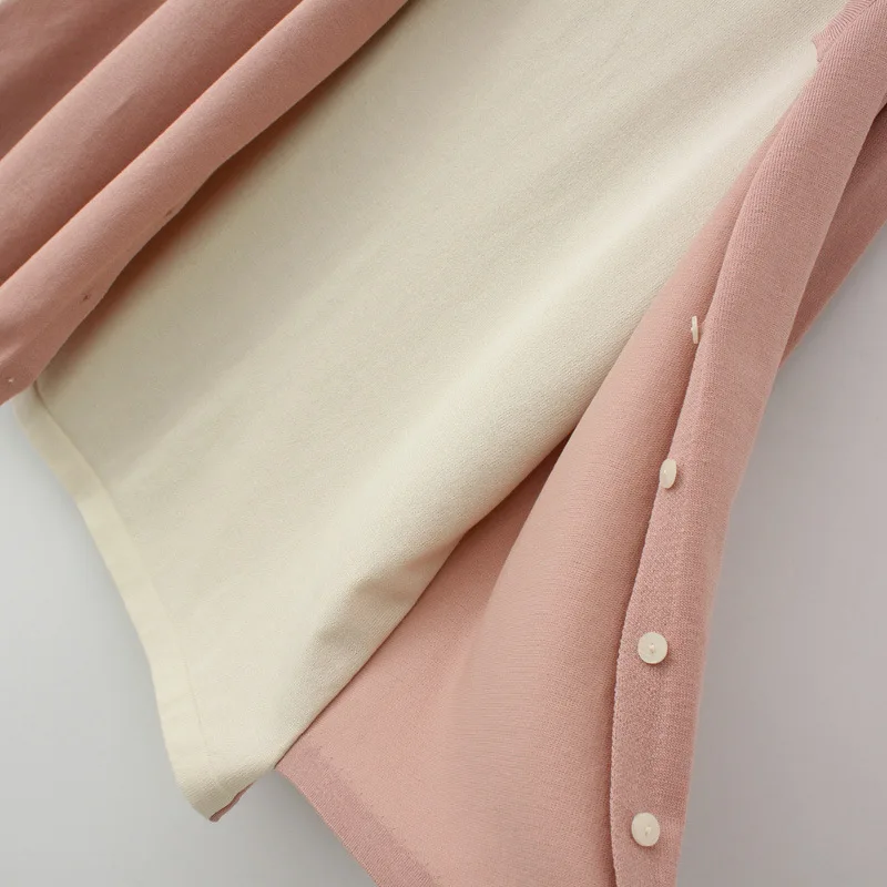 Womens Plus Size Autumn Winter Sweaters Casual Clothing Long Sleeve Fake Two Pieces Jumpers Curve Knitted Pullovers E2 3056