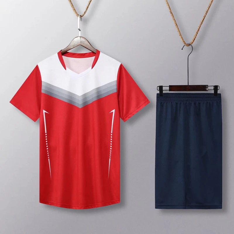 Short Sleeve Volleyball Uniform Men Volleyball Shirt Shorts Kit Jersey Set Training Suit Running Athletic Sportswear