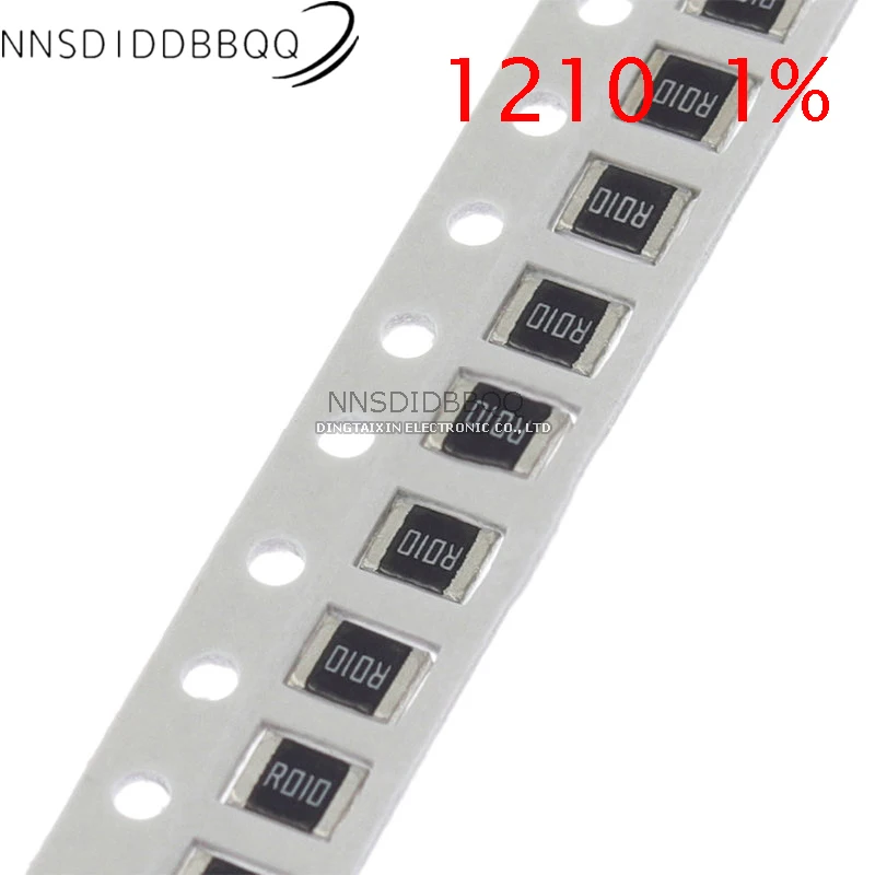 

50 шт., резистор 1210 1% SMD 0R ~ 1 м 1/2 Вт 0 1 10 100 150 220 330 Ом 1K 2,2 K 10K 100K 220K 0R 1R 10R 100R 150R 220R 330R 470R 1 м