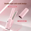 Portable Mini Hair Straightener Curling Iron Ceramic Straightening Styling Tools Curling And Straightened Dual-use Splint 2