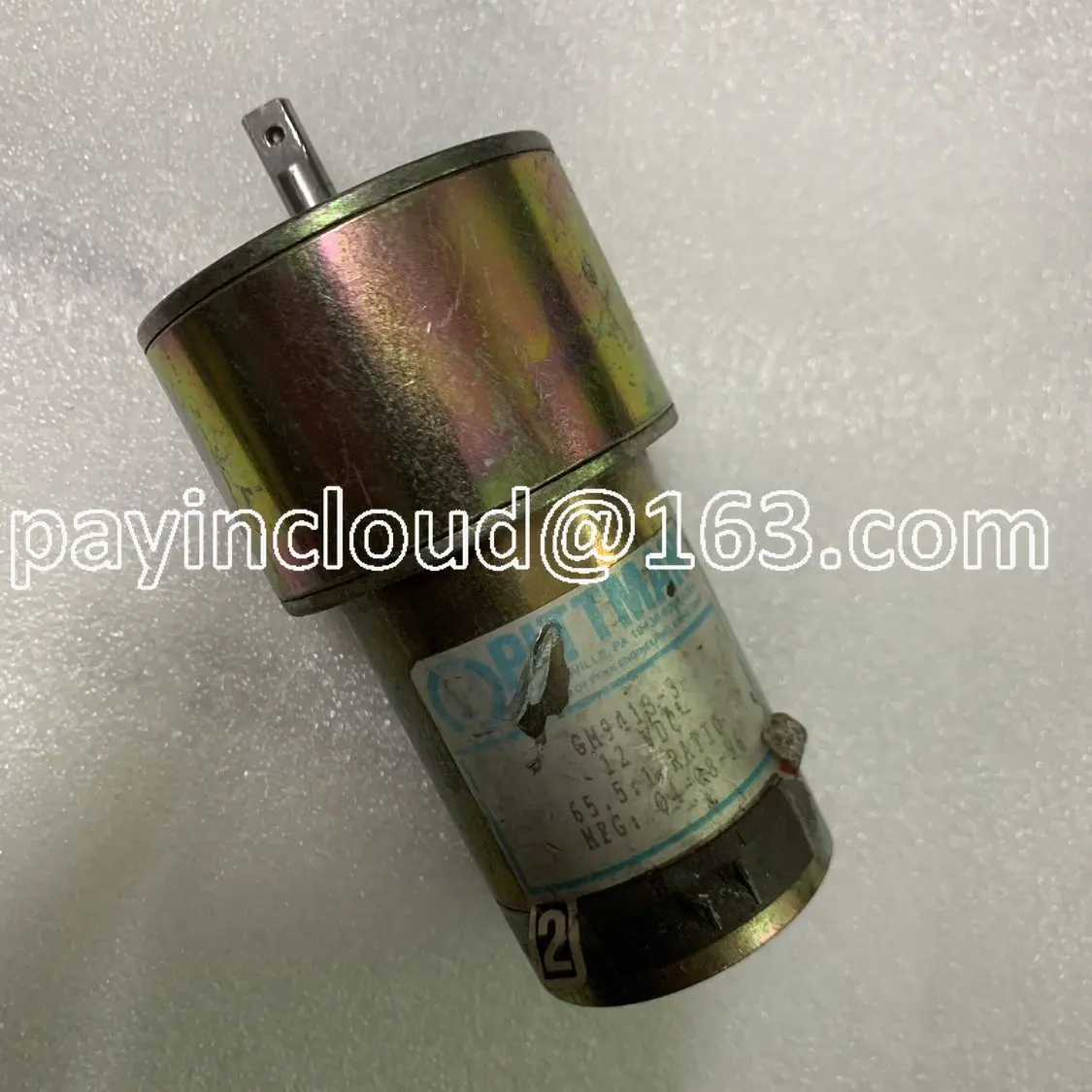 

Imported Pittman US DC Deceleration Motor GM9413-3 12VDC 65.5:1