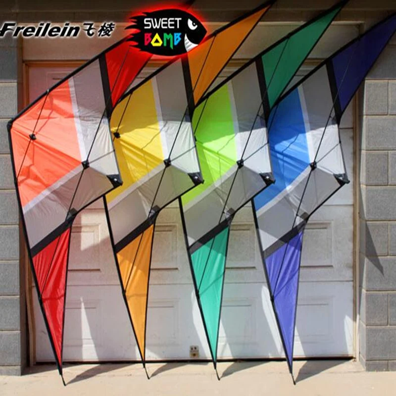 

free shipping 250cm dual line stunt kite loudy large pull Freilein sweetbomb kite parachute kite factory outdoor koi paraglider