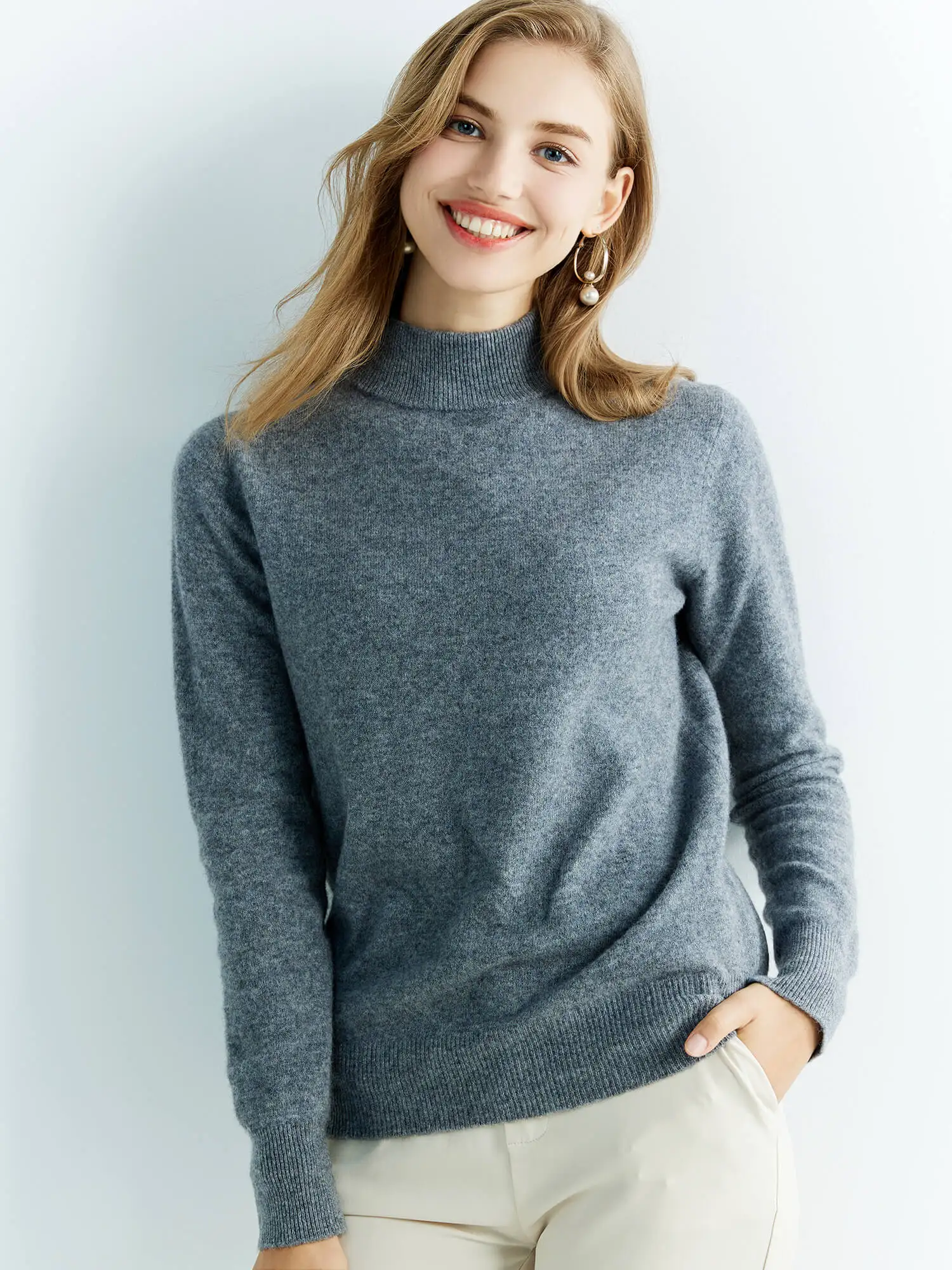 

Women's Knitted Sweaters Cashmere Sweater 100% Merino Wool O-Neck Vintage Pullover 2022 Winter Autumn Jumper Clothing Top Female