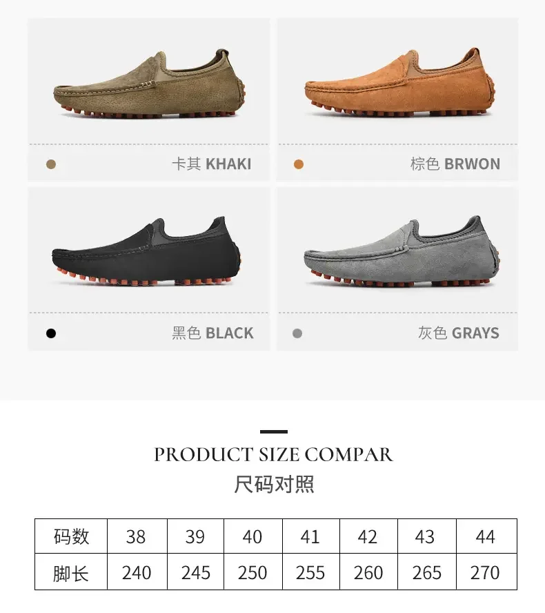 Square toe design of loafers