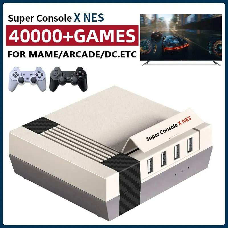 

Retro Super Console X NES Video Game Console HD Output Built-in 40000 Retro Games 60 Emulators For MAME/SNES/NES/ARCADE