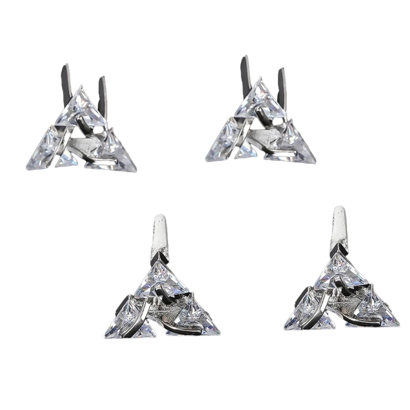 

652F Shoe Add On Charms Rhinestone Shoe Clips Blingbling Shoe Buckles Jewelry Decoration Shoe Pins Elegant Shoe Accessories
