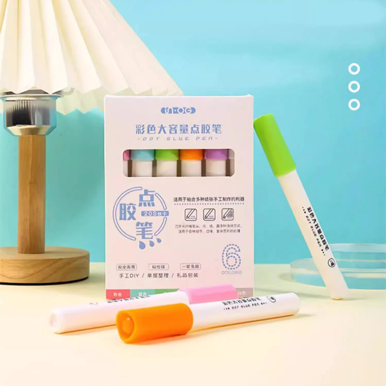 3/6Pcs Pen Style Glue Stick High Viscosity Glutstick Solid Glue DIY Paper Scrapbook Adhesives Glue Stationery Office Supplies 2