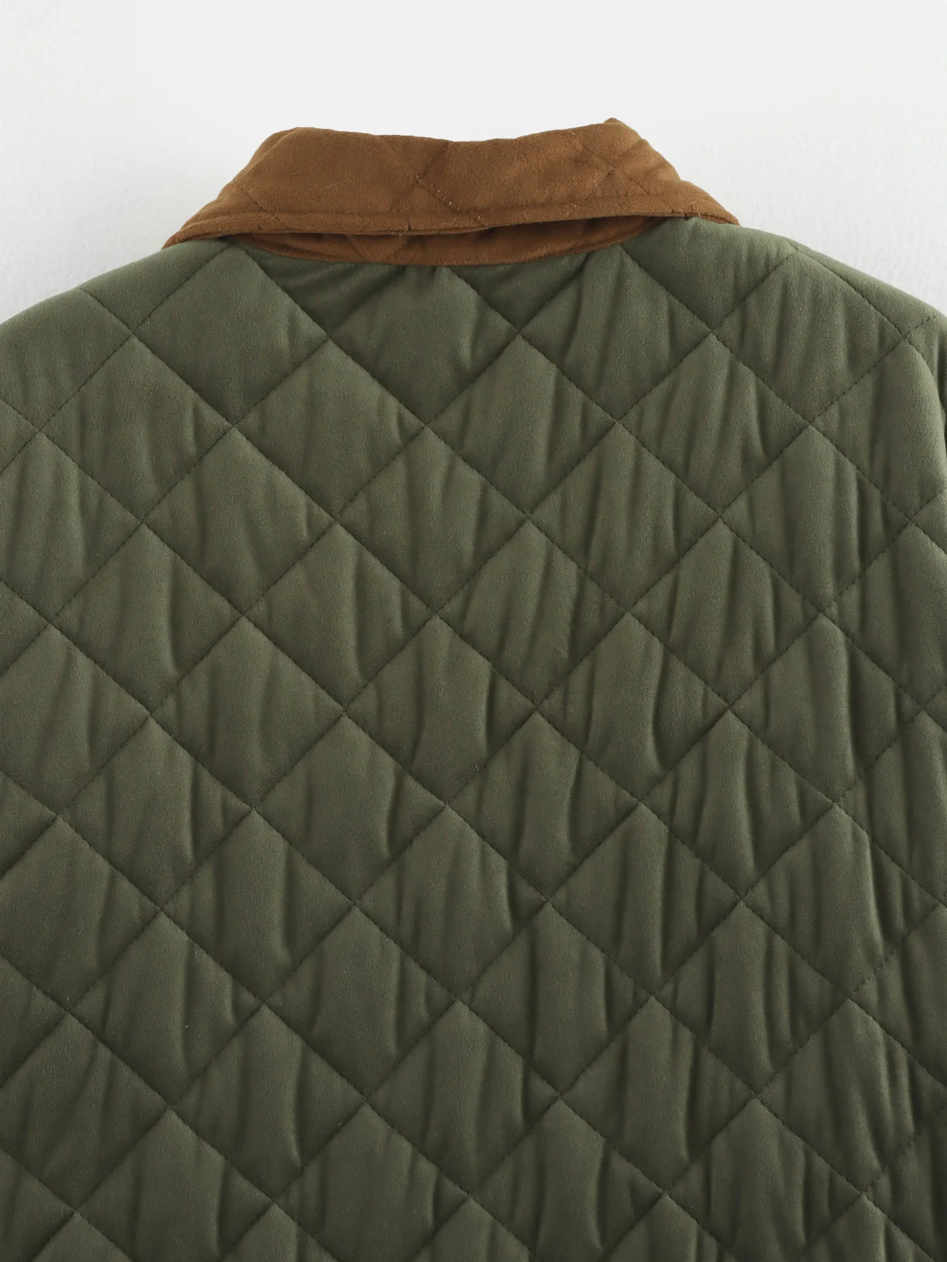 Women's Jackets Khaki Outwear Patchwork Coat Casual Loose Long Sleeve Tops With Button Casacas Femme 2024 inszart Armygreen Coat