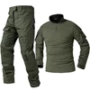 Tactical Outdoor Uniform Sport Clothes Suits Training Suit Camouflage Hunting Shirts Pants Training Sets Hiking Pant Men 1
