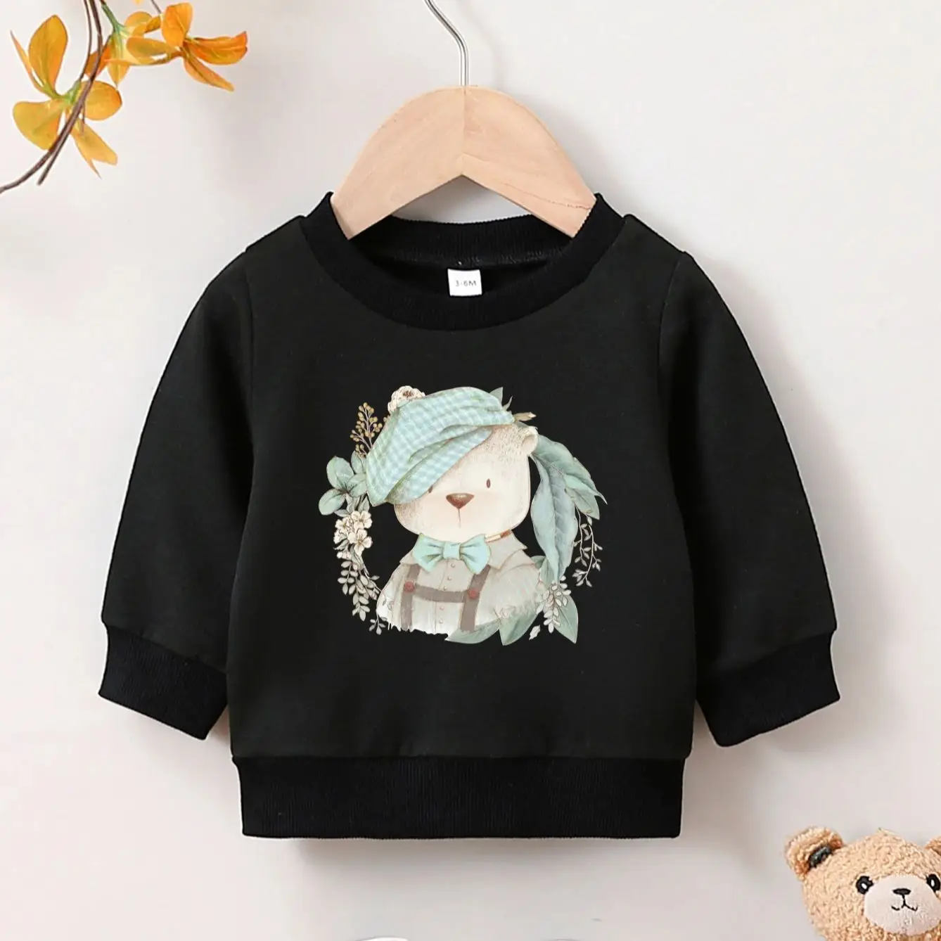 Autumn And Winter Cute Cartoon Casual Printed New Hoodies For Boys Aged