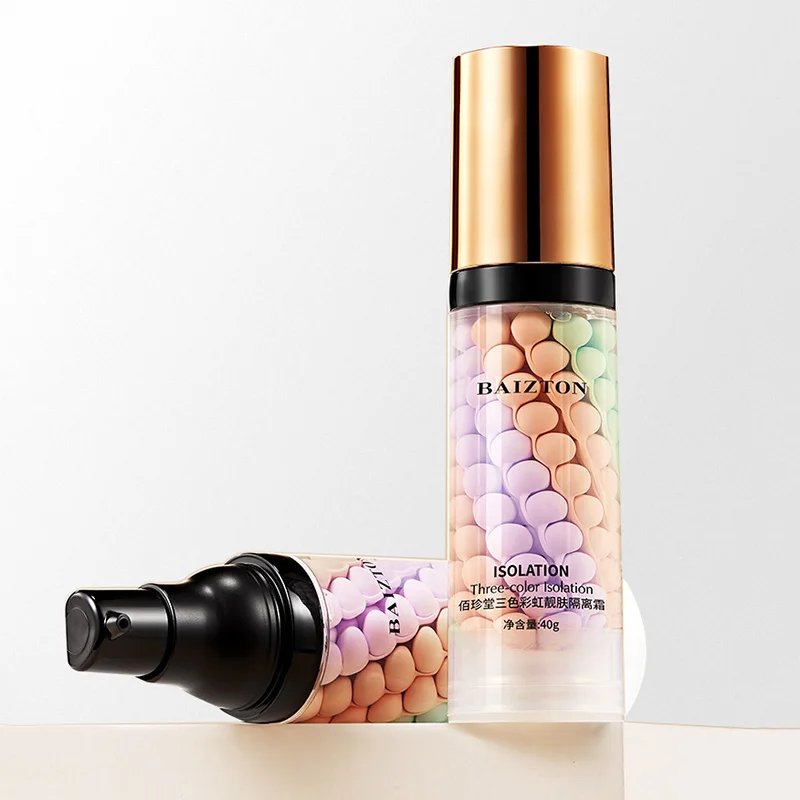 40ML Three Color Foundation Base Cream Face Primer Makeup Matte Base Make Up Oil Control Smooth Fine Lines Pore Natural BB Cream 2