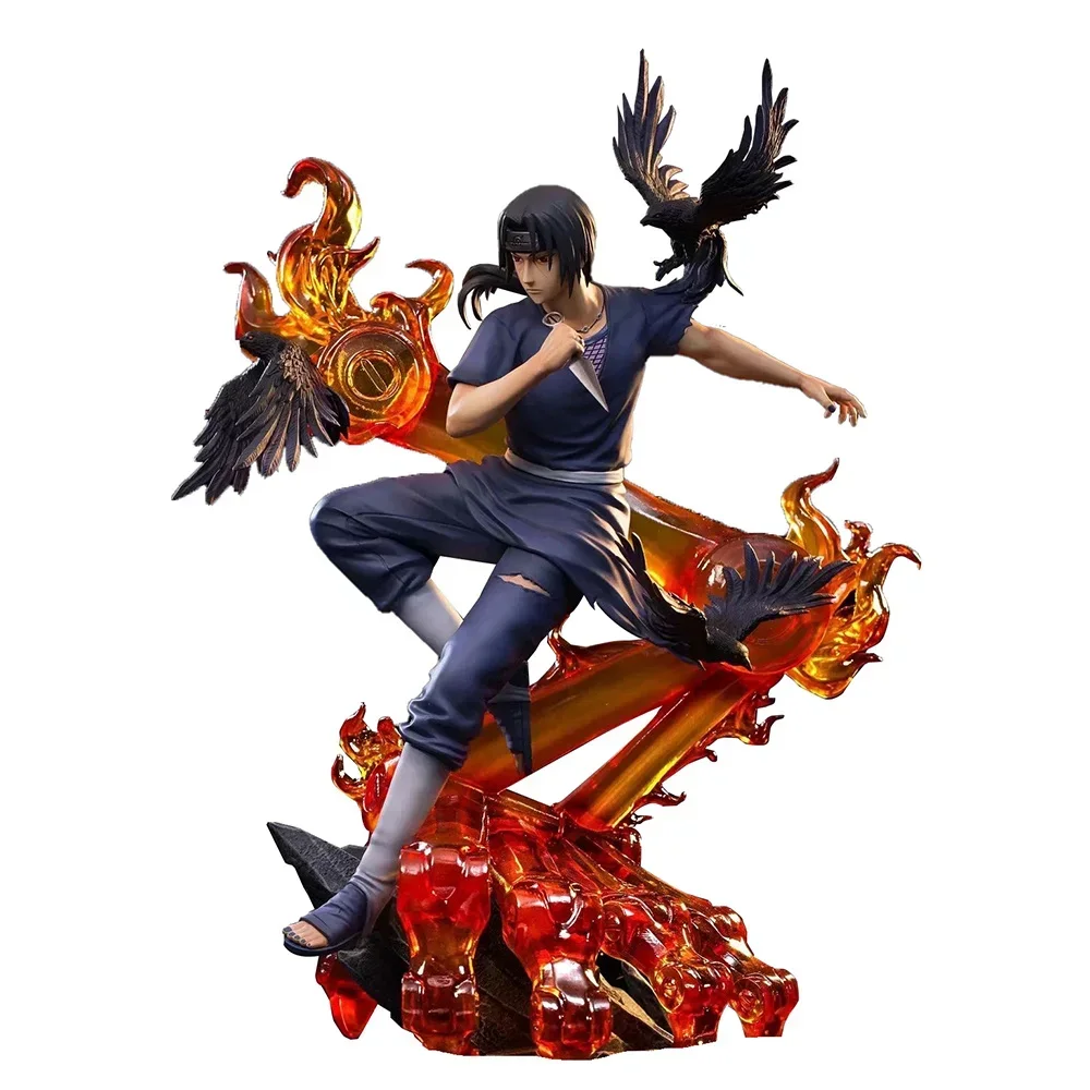 Estatua de Naruto Shippuden Uchiha Itachi Sasuke de 36 cm, busto GK de PVC, figura de acción de Uchiha Sasuke, modelo coleccionable, juguete de regalo, caja Figma