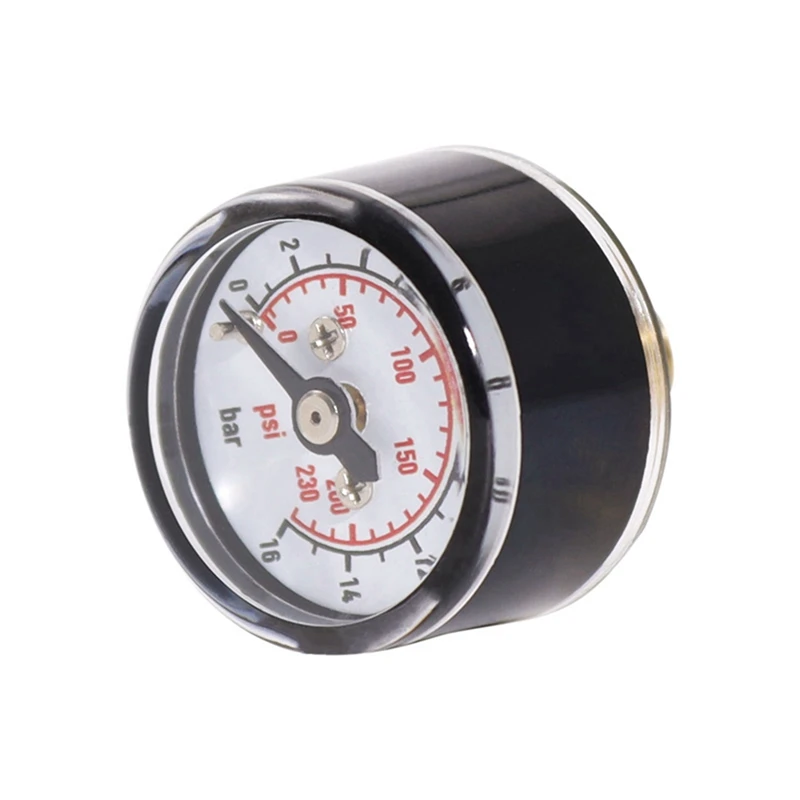 

2X Scuba Diving PCP Air Mini Micro-Pressure Gauge Manometer Manometer 16Bar,1/8 NPT Thread