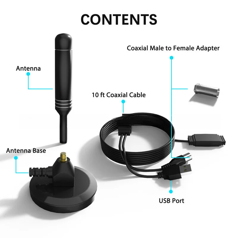 PAYEN High Definition Ground Wave Digital TV Antenna HDTV Household Indoor Digital TV Antenna DVB-T Dual Amplifier