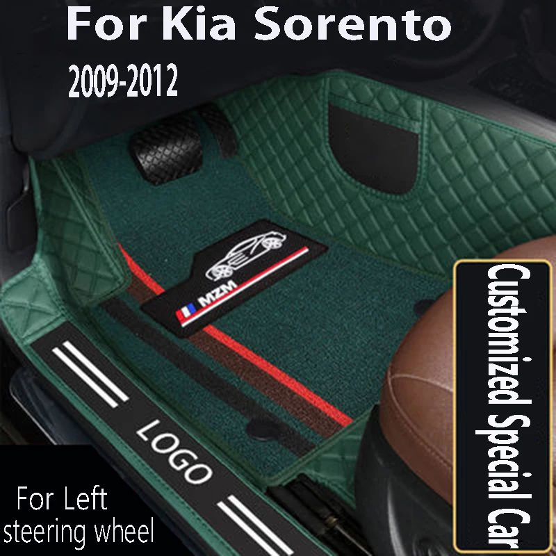 

For Kia Sorento waterproof 2009-2012 (5 seats) Car Floor Mats Rugs Auto Interior Parts Custom Carpets Foot Pads