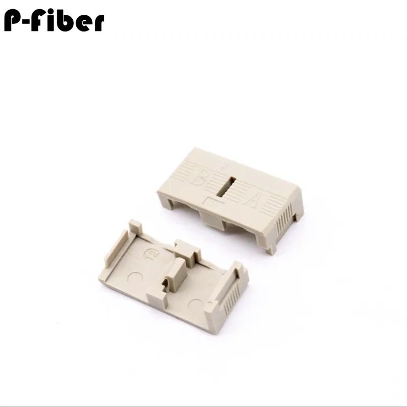 광섬유 커넥터용 SC 듀플렉스 클립, SCAPC SM MM, 블루 그레이, 아쿠아 그린 부품, FTTH 점퍼 키트, 50 개
