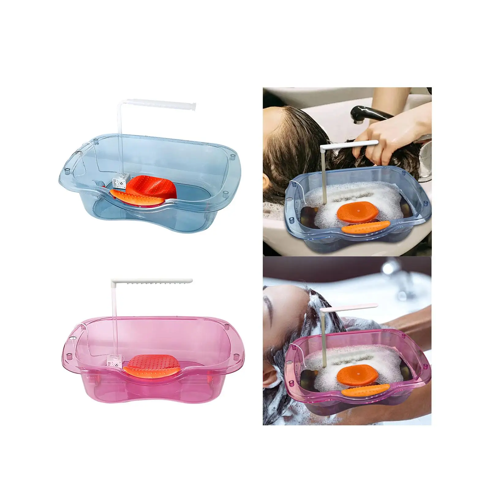 Shampoo Basin for Bedside Durable for Elderly Disabled Bedridden Shampoo Bowl Portable Washing Tray for Sink Home Salon Bed