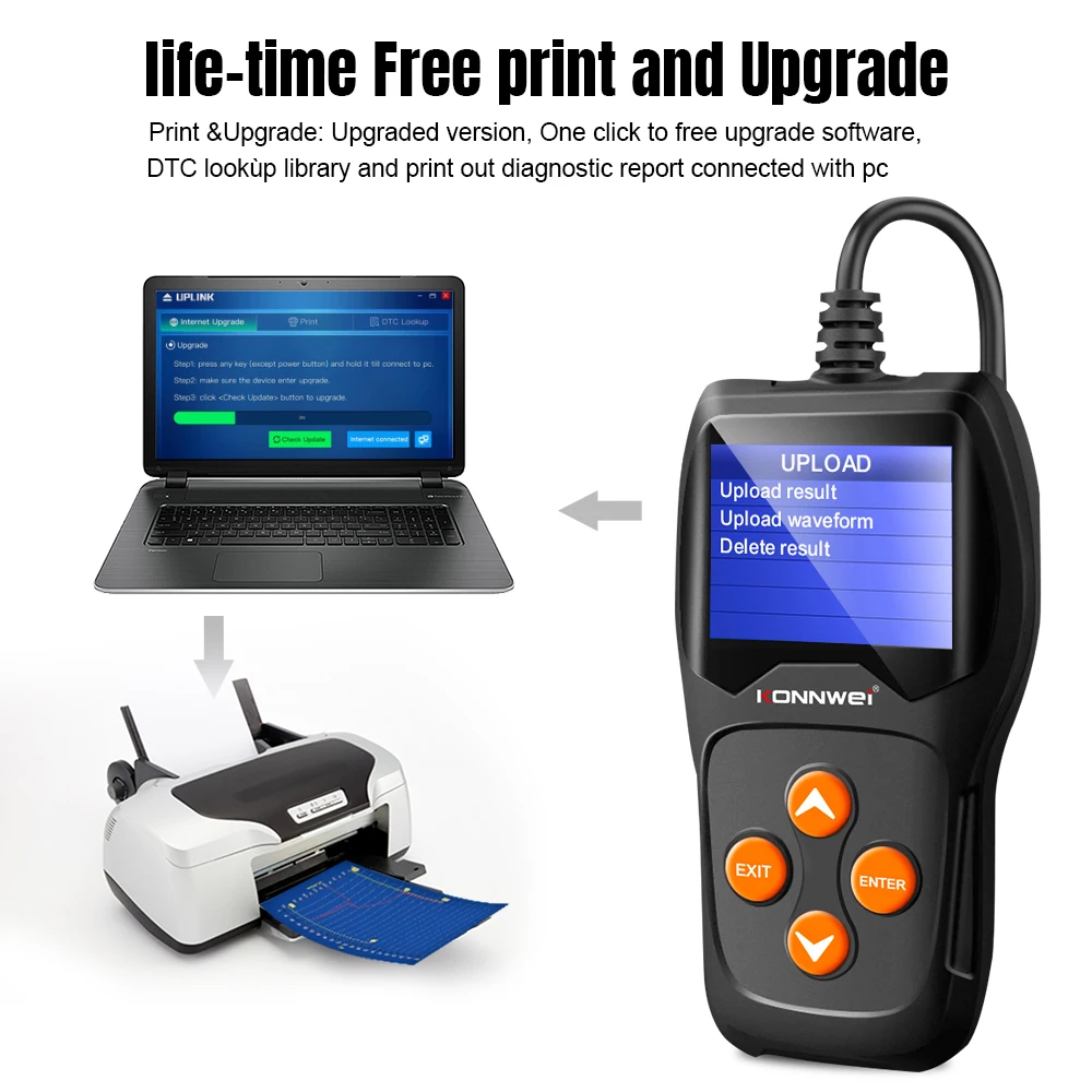 KONNWEI Professional Car Battery Tester KW600, 6V 12V Handheld Battery Health Monitoring and Charging Test Tool 2026 - Image 5