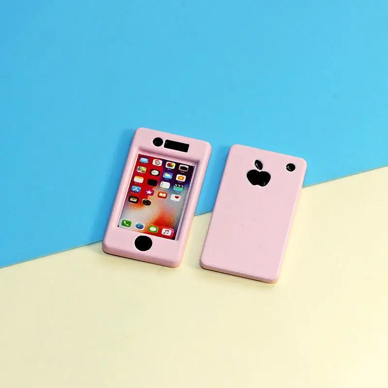 Dollhouse Miniature Items Simulation Mini Mobile Phone Model Decoration Ob11 Bjd Doll House Accessories Pretend Play Child Toys 3