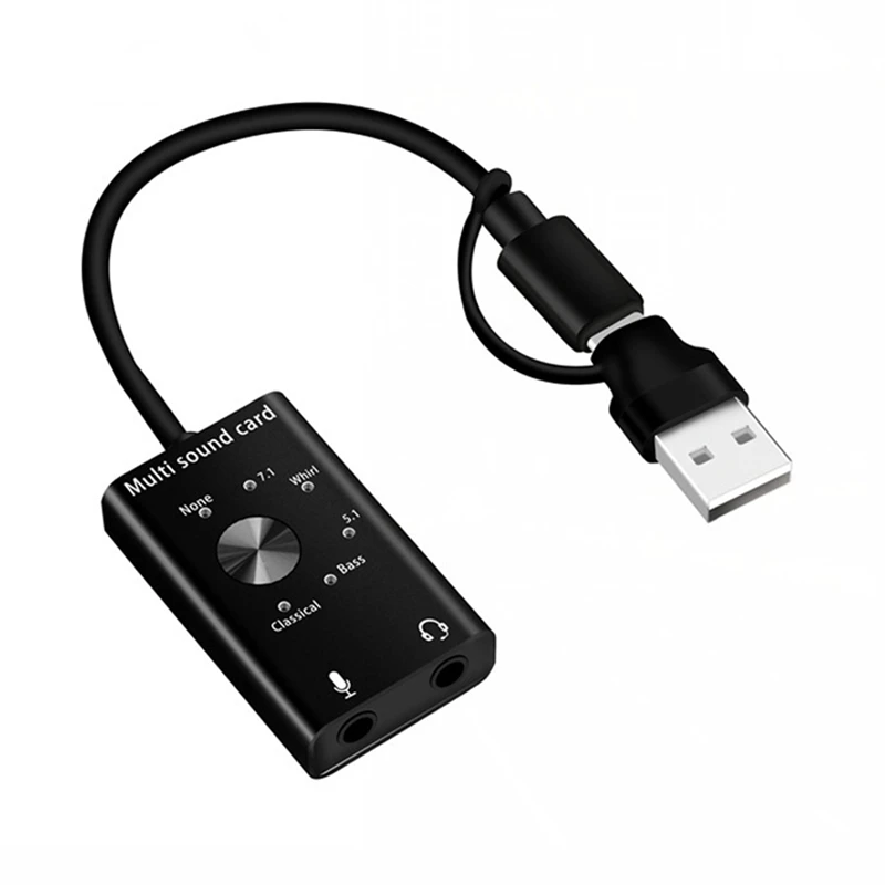 

USB-адаптер для звуковой карты из алюминиевого сплава
