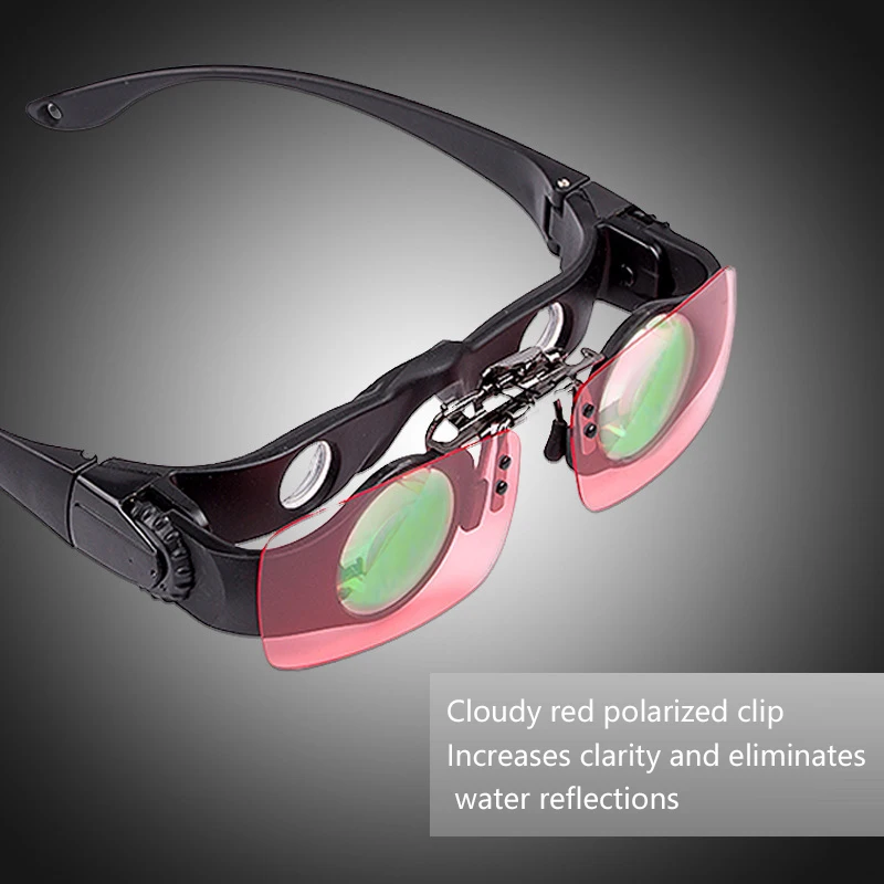 

New 8 Times Fishing Glasses with Telescope Fishing Bird Watching Zoom In To See Drift Polarized Magnifying Telescope