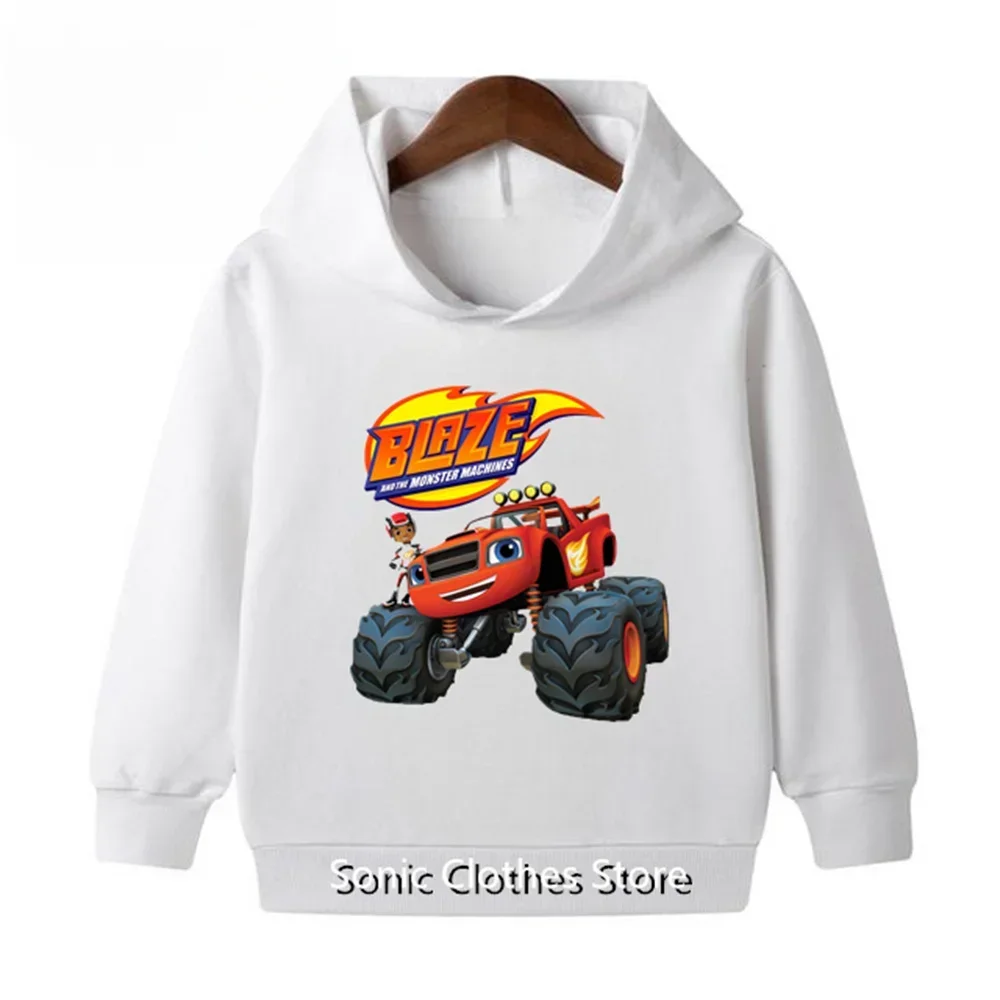 Blaze and The Monster Machines 아동복, 어린이 Impostor Blaze 게임 애니메이션 티셔츠, 소년 소녀 탑 맨투맨 후디, 2-13T