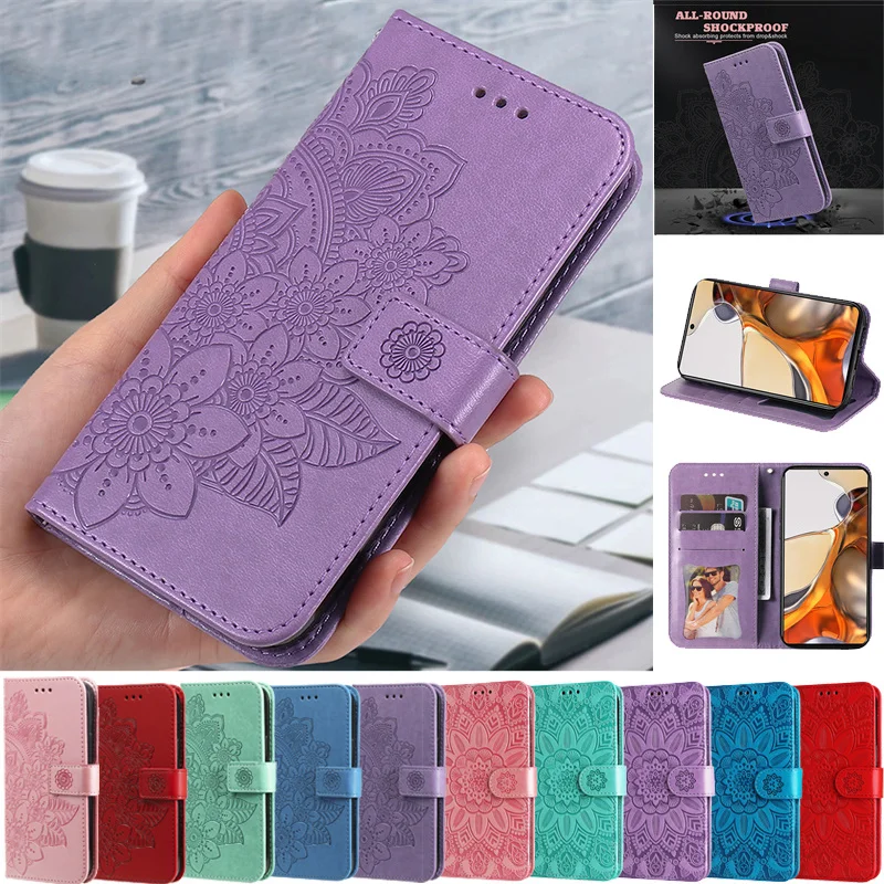 

Чехол Mi Poco C55 C 55 POCOC55 для Xiaomi Mi Poco c55 c50 c51 c40, рельефный чехол, Магнитный Флип, кожаный защитный чехол для телефона