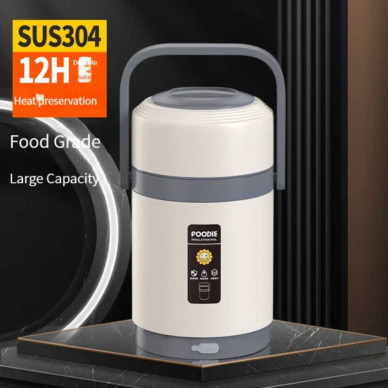 

USB Electric Heated Lunch Boxes Stainless Steel Food Warmer Container Thermal Jar for Hot Food Thermal Boxes for Office School